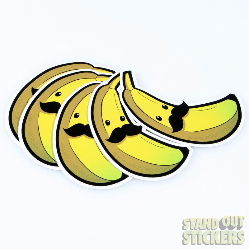 Die Cut Banana Stickers