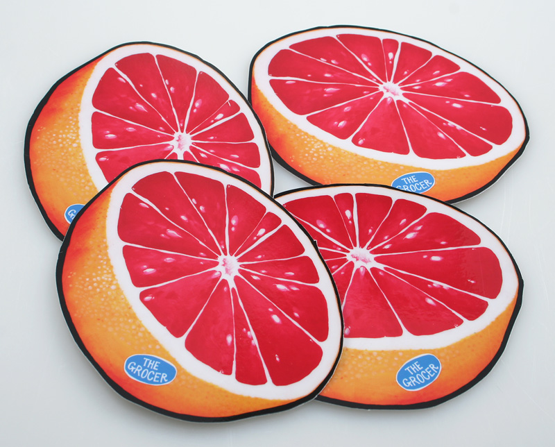 Die Cut Grapefruit Stickers