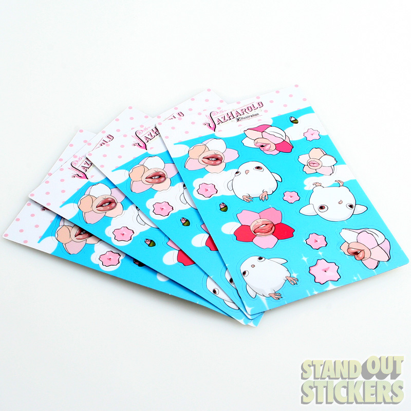 Custom Kiss Cut Sticker Sheets