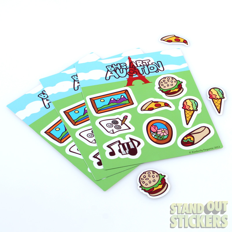 Custom Kiss Cut Sticker Sheets