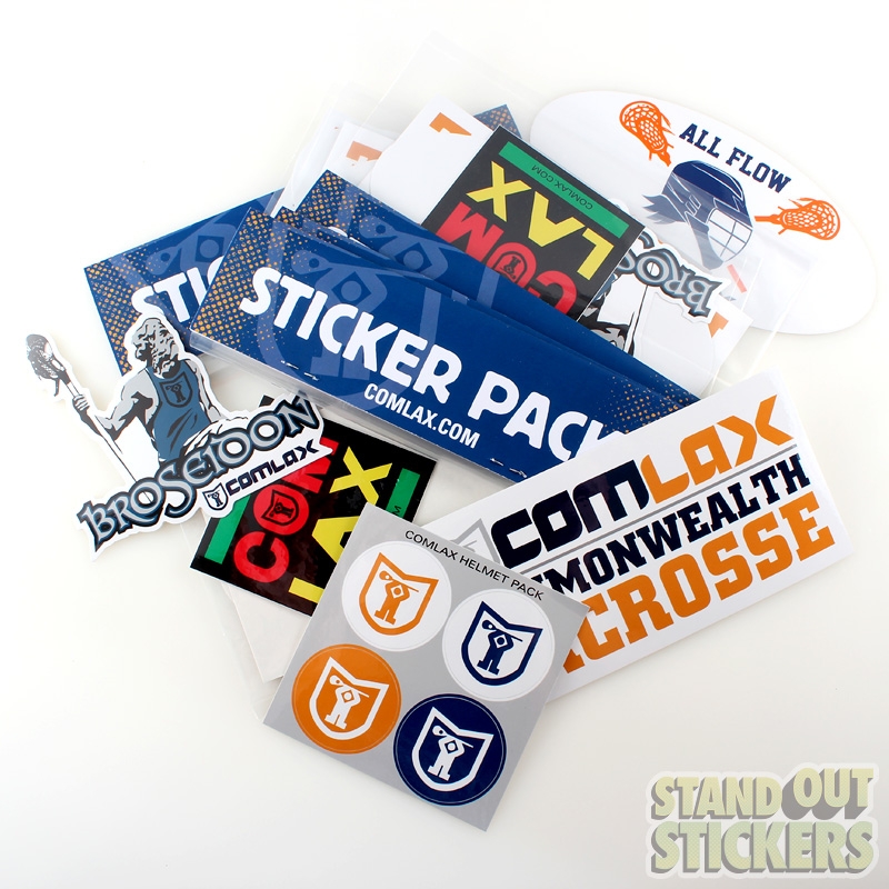 Comlax Commonwealth Lacrosse Sticker Packs