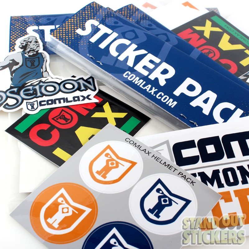 Comlax Commonwealth Lacrosse Sticker Packs Closeup