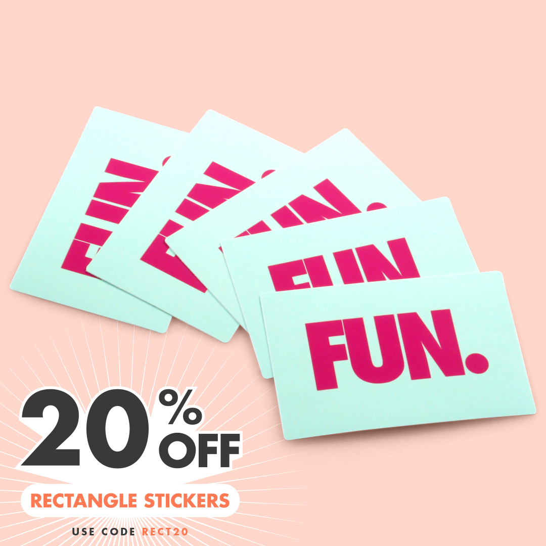 20% OFF Rectangle Sticker with code RECT20